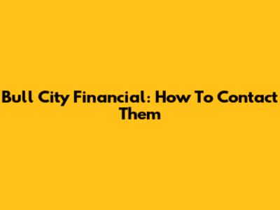 Bull City Financial: How To Contact Them
